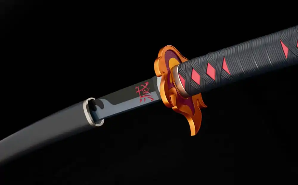 Demon Slayer: Kimetsu no Yaiba Proplica Replik 1/1 Nichirin Schwert (Tanjiro Kamado) Kyojuro Rengoku´s Sword Gueard Ver. 88 cm Produktfoto