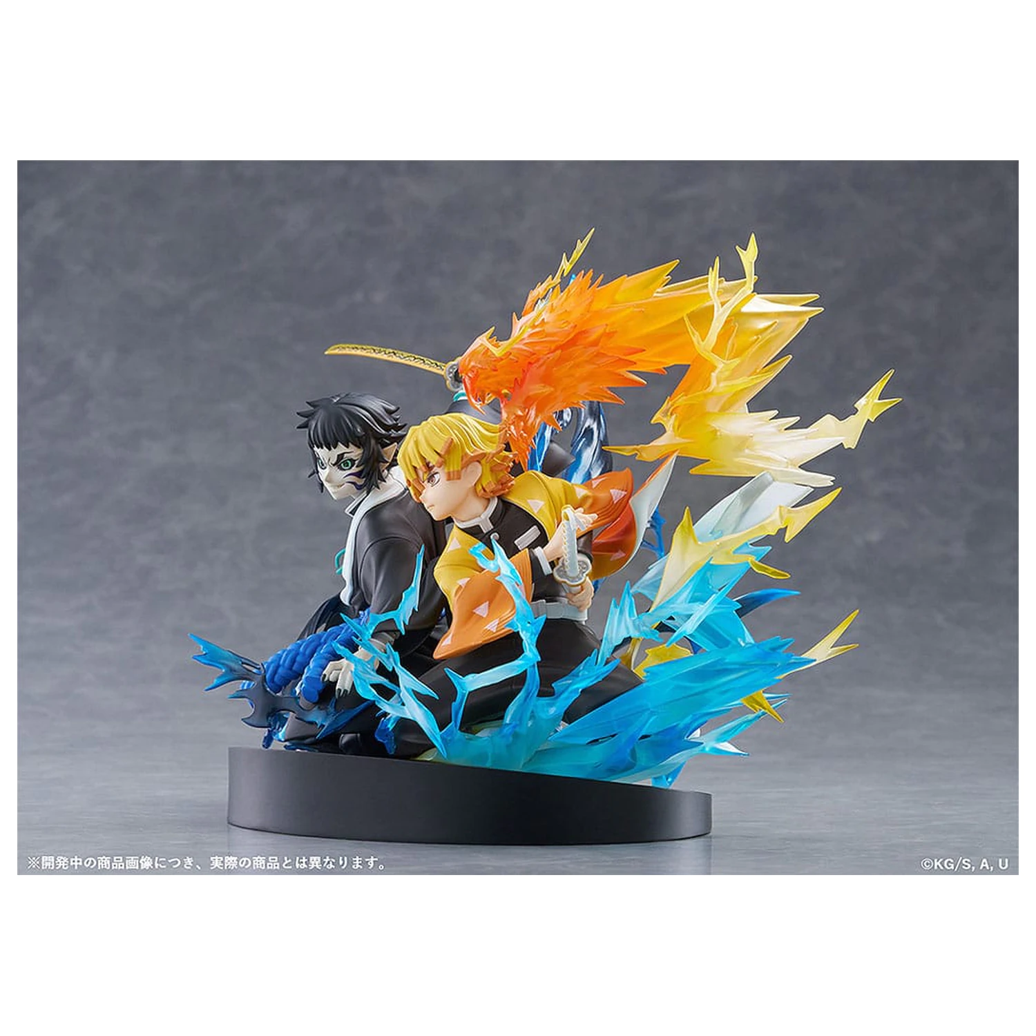 Demon Slayer: Kimetsu no Yaiba PVC Statue Zenitsu Agatsuma & Kaigaku 15 cm Produktfoto