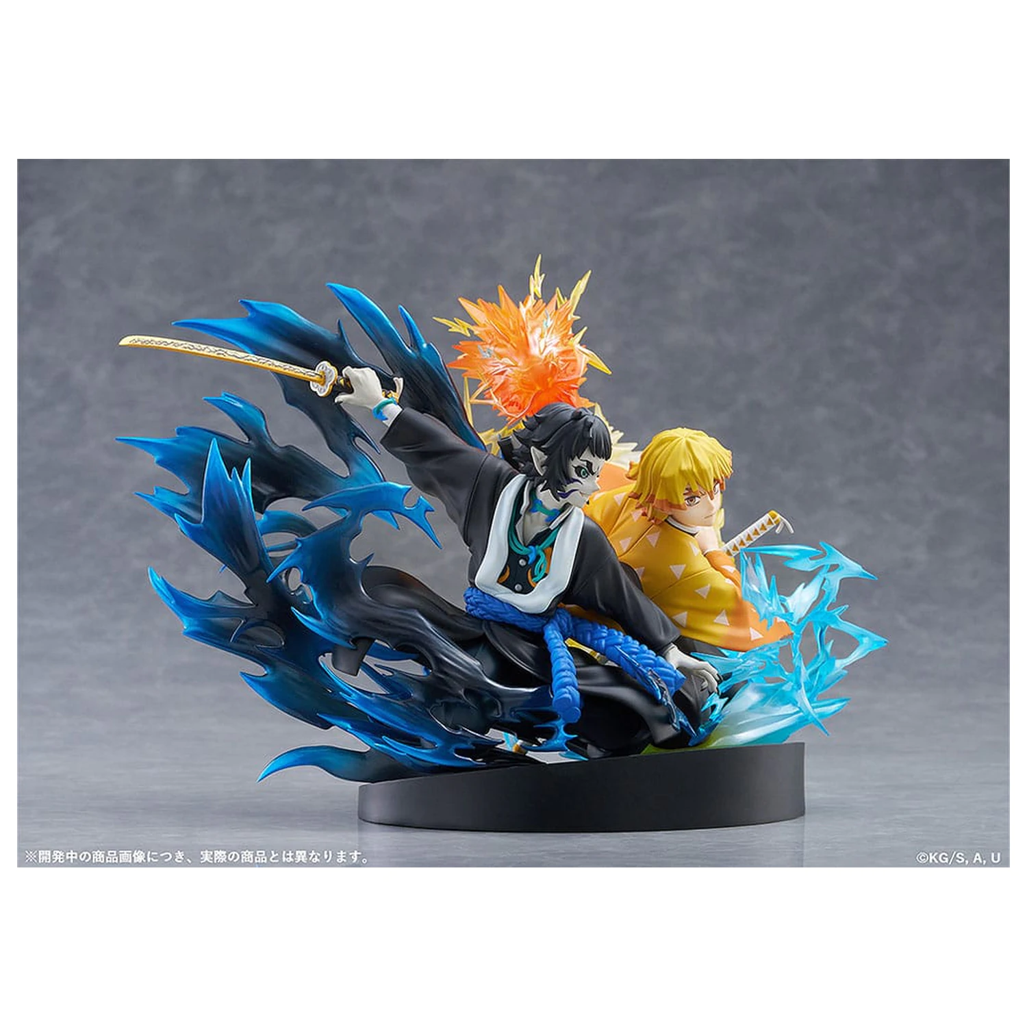 Demon Slayer: Kimetsu no Yaiba PVC Statue Zenitsu Agatsuma & Kaigaku 15 cm Produktfoto