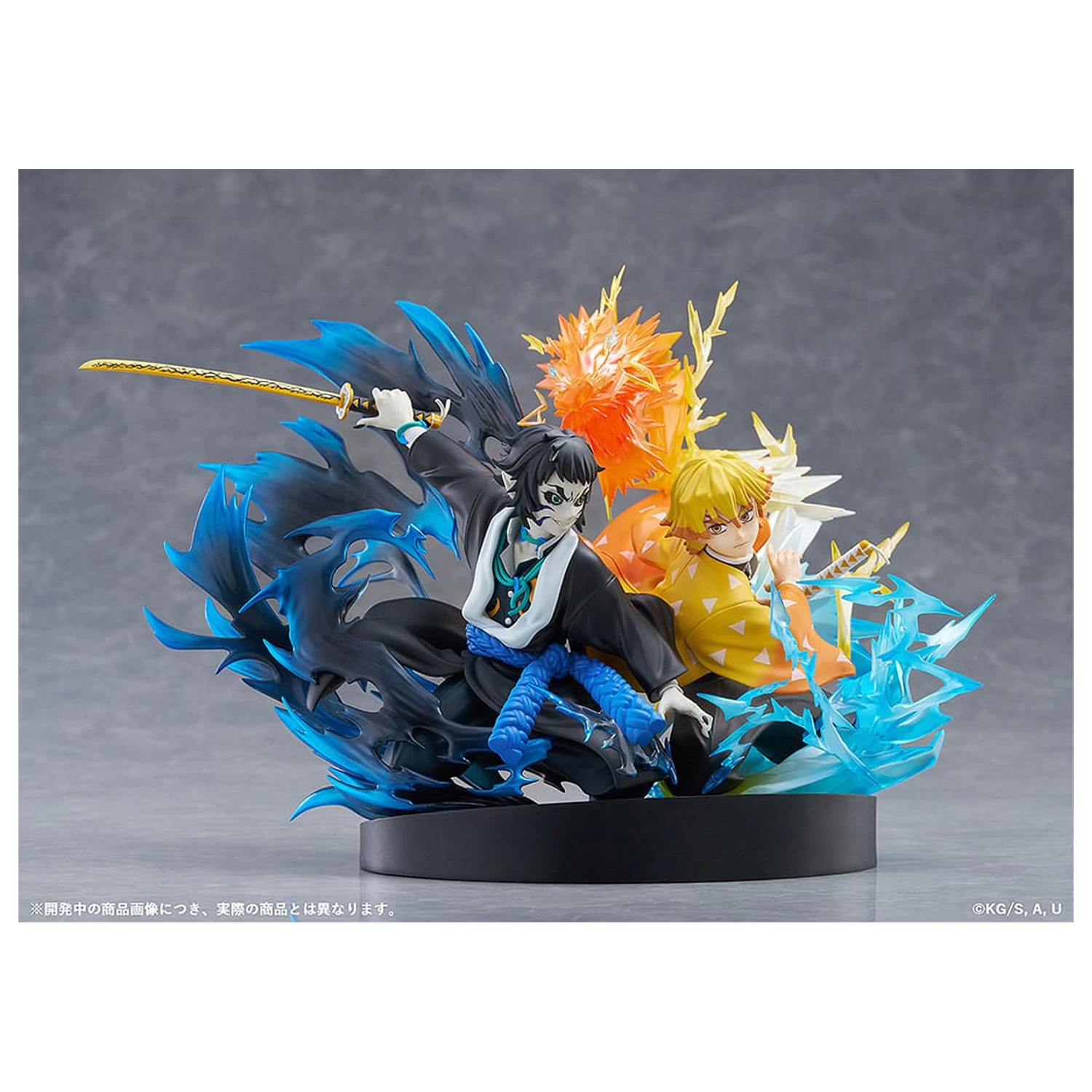 Demon Slayer: Kimetsu no Yaiba PVC Statue Zenitsu Agatsuma & Kaigaku 15 cm Produktfoto