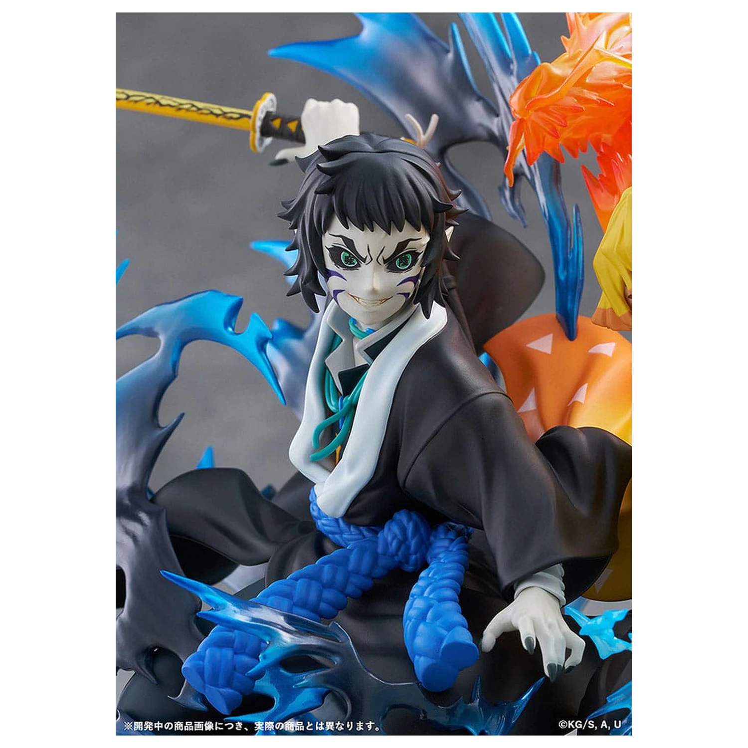 Demon Slayer: Kimetsu no Yaiba PVC Statue Zenitsu Agatsuma & Kaigaku 15 cm Produktfoto