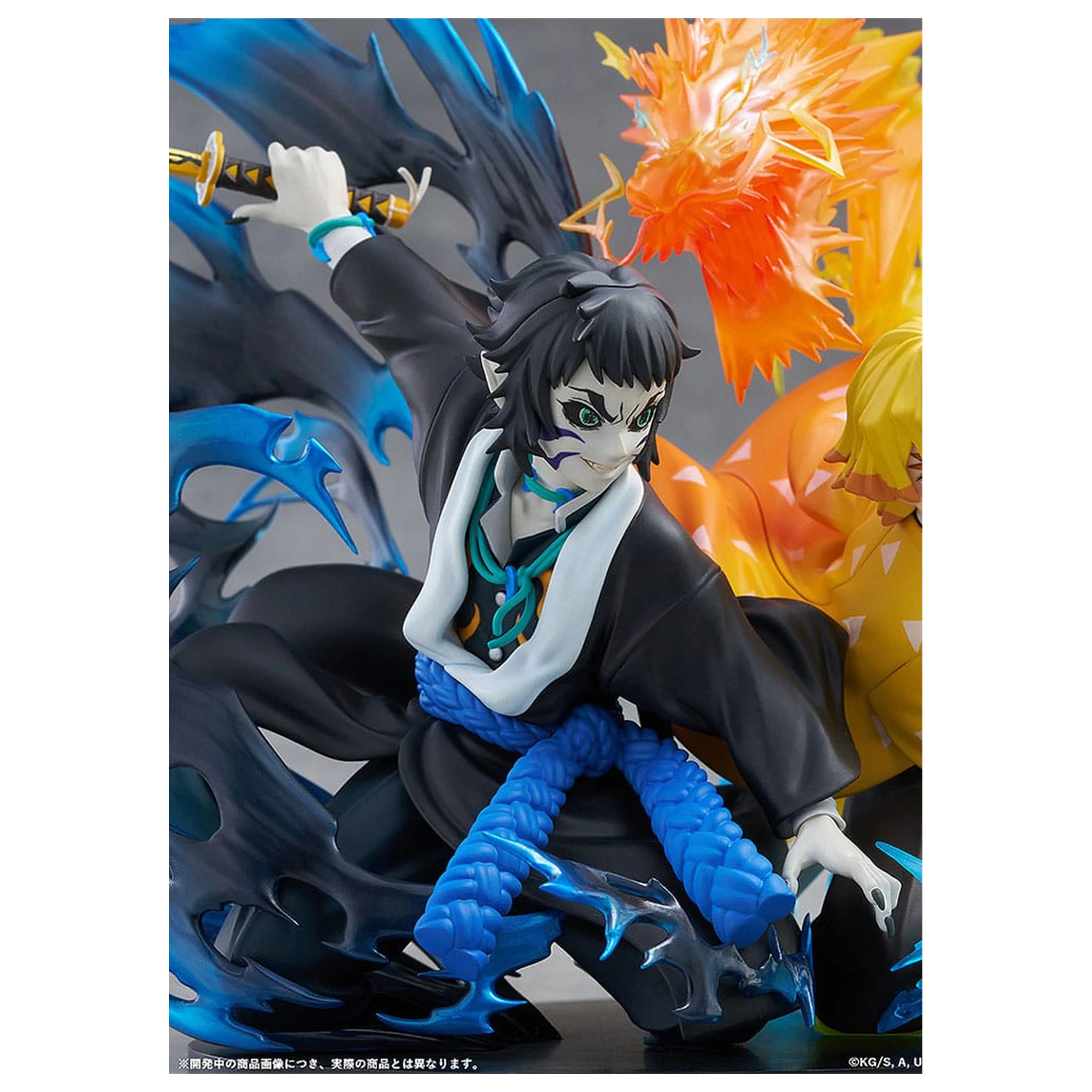 Demon Slayer: Kimetsu no Yaiba PVC Statue Zenitsu Agatsuma & Kaigaku 15 cm Produktfoto