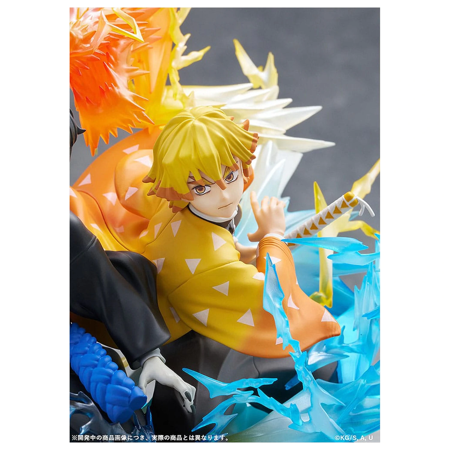Demon Slayer: Kimetsu no Yaiba PVC Statue Zenitsu Agatsuma & Kaigaku 15 cm Produktfoto
