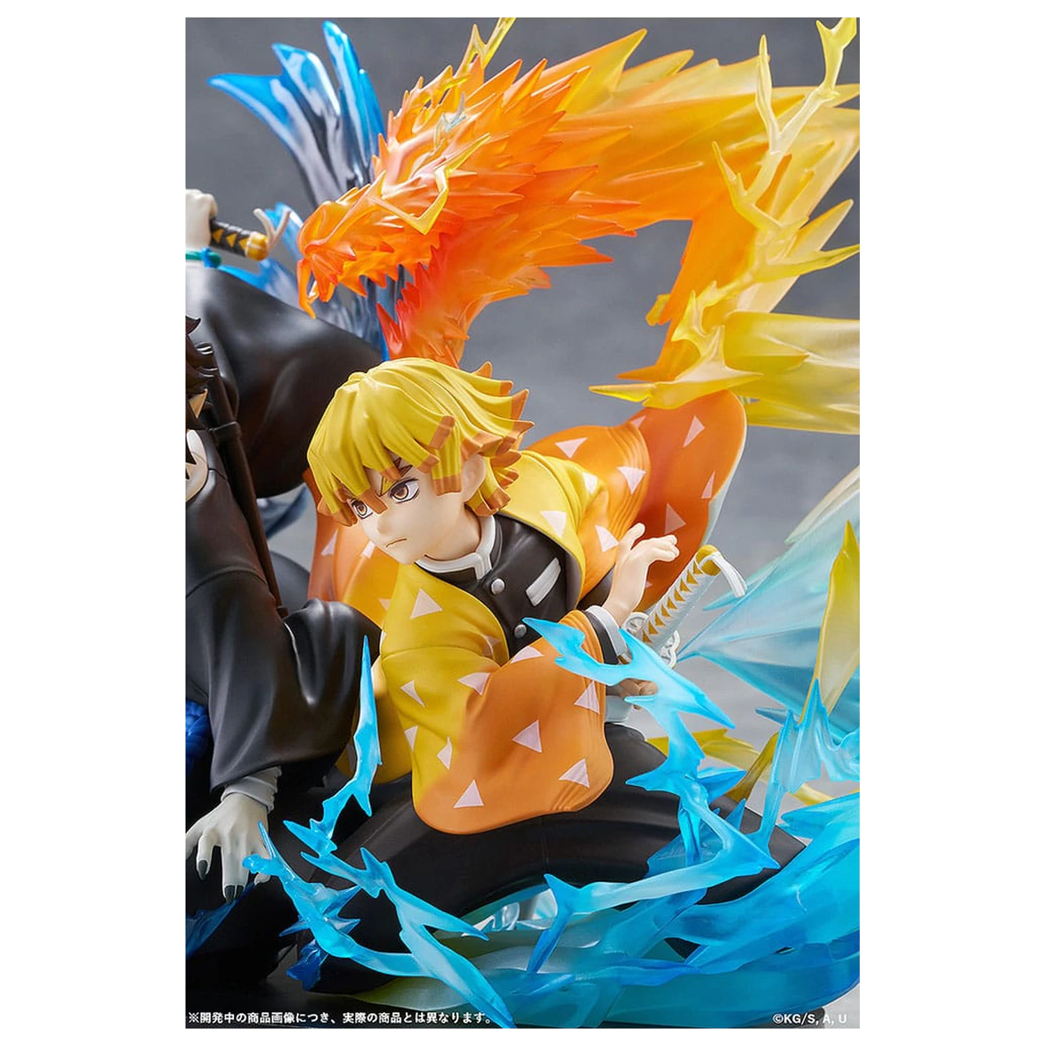Demon Slayer: Kimetsu no Yaiba PVC Statue Zenitsu Agatsuma & Kaigaku 15 cm Produktfoto