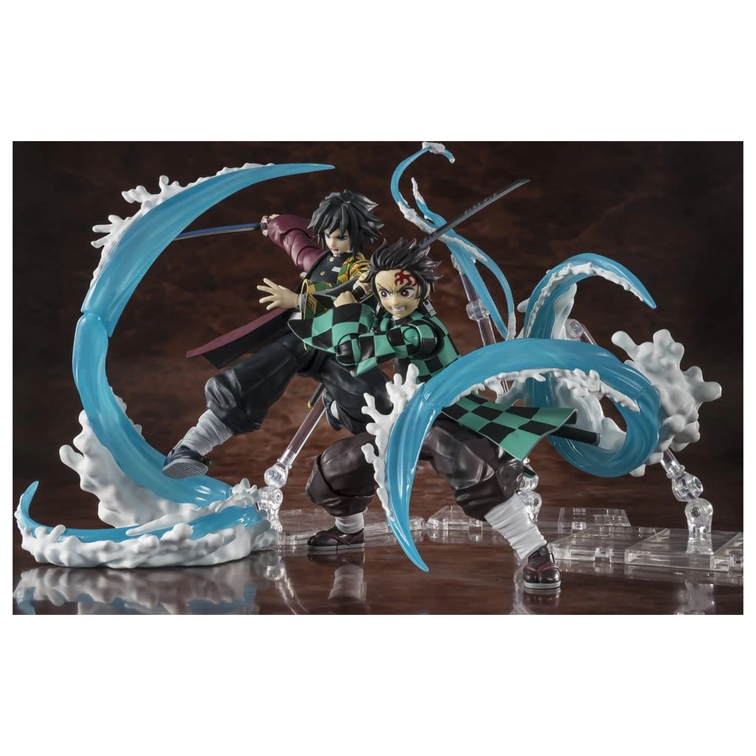 Demon Slayer: Kimetsu no Yaiba S.H. Figuarts Zubehör-Set Tanjiro Kamado & Giyu Tomioka Water Breathing Optionale Teile-Set Produktfoto