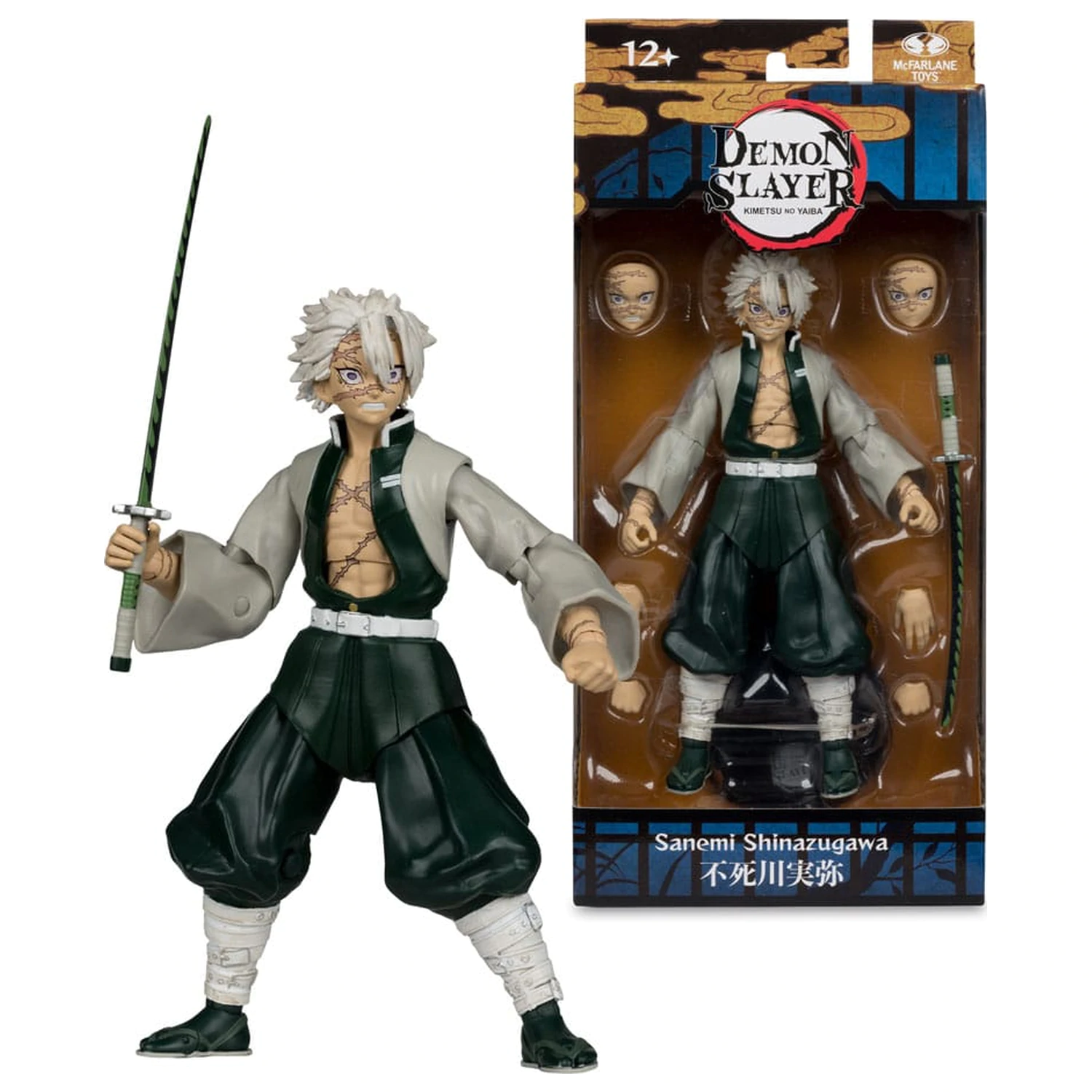 Demon Slayer: Kimetsu no Yaiba Action Figur Sanemi Shinazugawa 17 cm Produktfoto