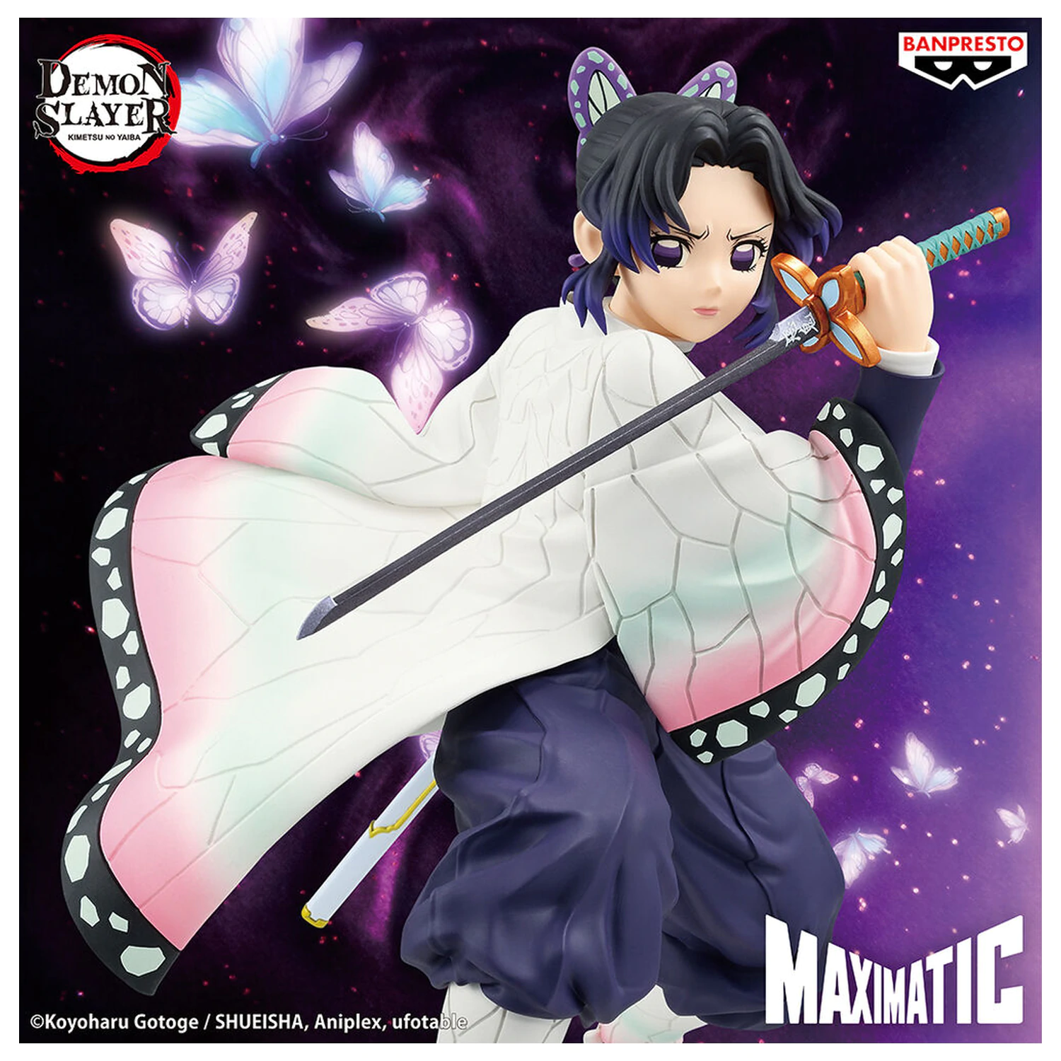 Demon Slayer Kimetsu no Yaiba Shinobu Kocho Maximatic Figur 18 cm Produktfoto