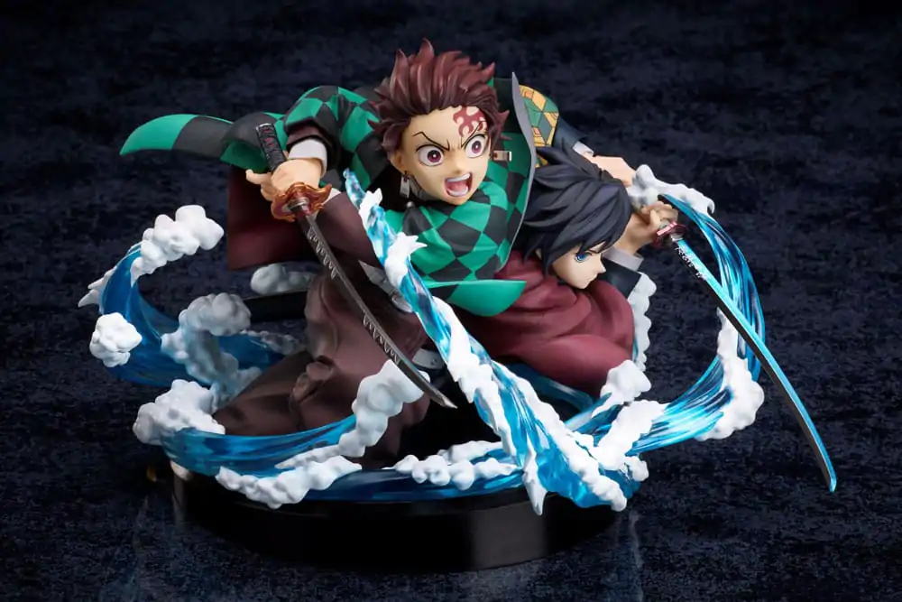 Demon Slayer: Kimetsu no Yaiba PVC Statue Tanjiro & Giyuu 13 cm Produktfoto