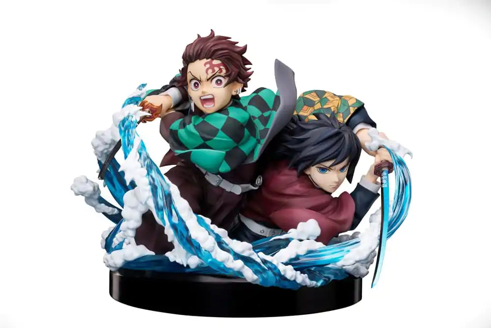 Demon Slayer: Kimetsu no Yaiba PVC Statue Tanjiro & Giyuu 13 cm Produktfoto