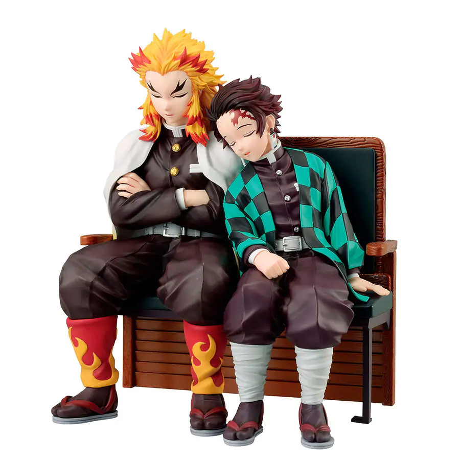 Demon Slayer Kimetsu no Yaiba Tanjiro Kamado & Kyojuro Rengoku Locus Ichibansho Figur 15cm Produktfoto