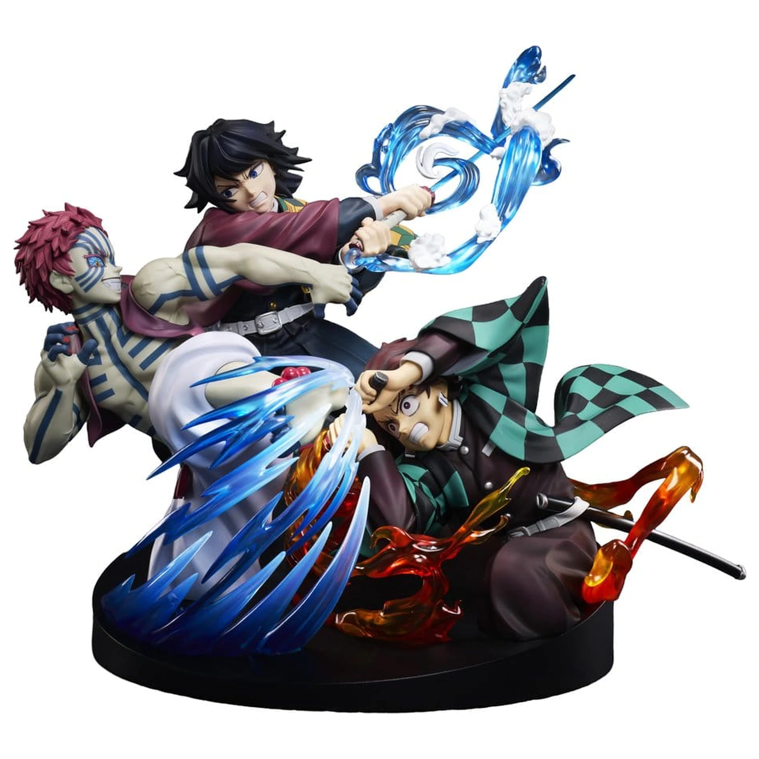 Demon Slayer: Kimetsu no Yaiba PVC Figur Tanjiro Kamado & Giyu Tomioka & Akaza 13 cm Produktfoto