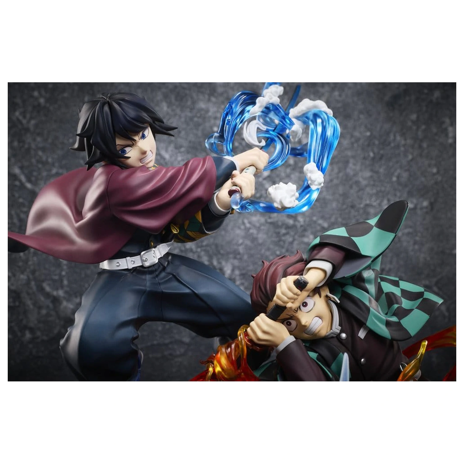 Demon Slayer: Kimetsu no Yaiba PVC Figur Tanjiro Kamado & Giyu Tomioka & Akaza 13 cm Produktfoto