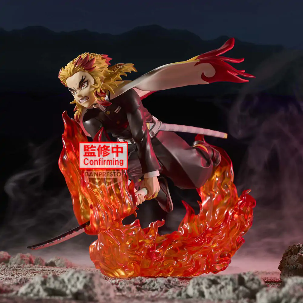 Demon Slayer Kimetsu no Yaiba Vibration Stars Kyojuro Rengoku Figur 14cm Produktfoto