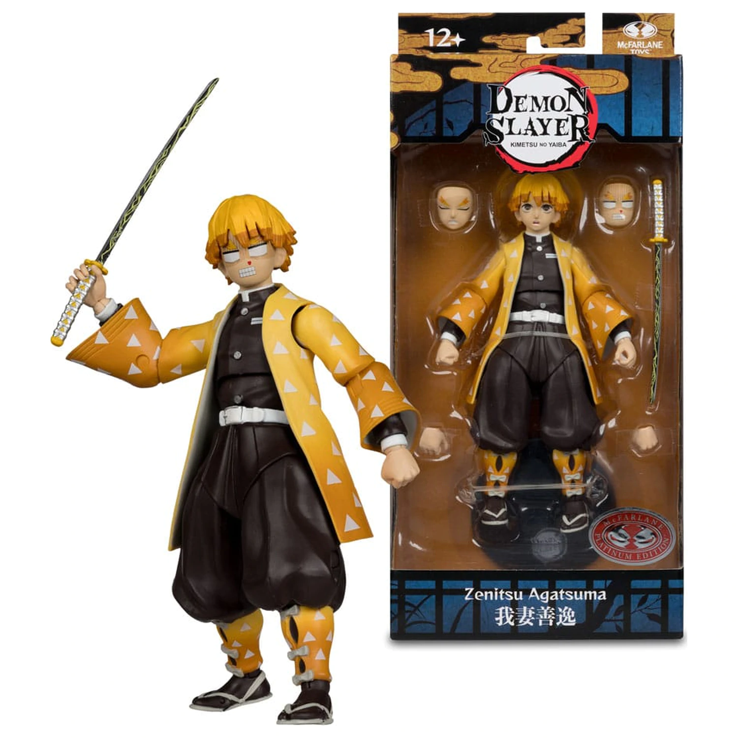 Demon Slayer: Kimetsu no Yaiba Actionfigur Zenitsu Agatsuma Plantinum Edition 15 cm Produktfoto