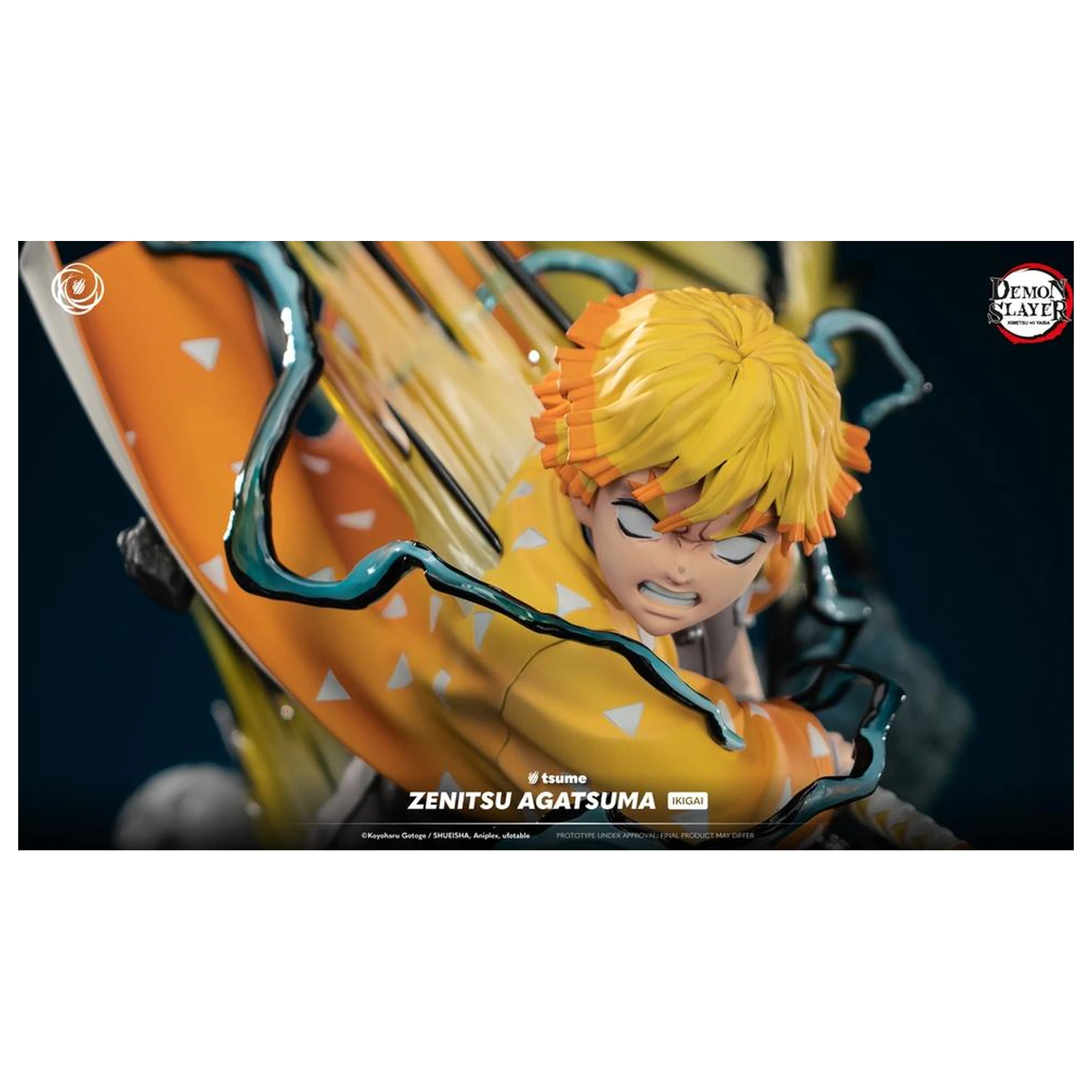 Demon Slayer Zenitsu Agatsuma Statue Ikigai 1/6 Von Tsume 41 Zentimeter Produktfoto