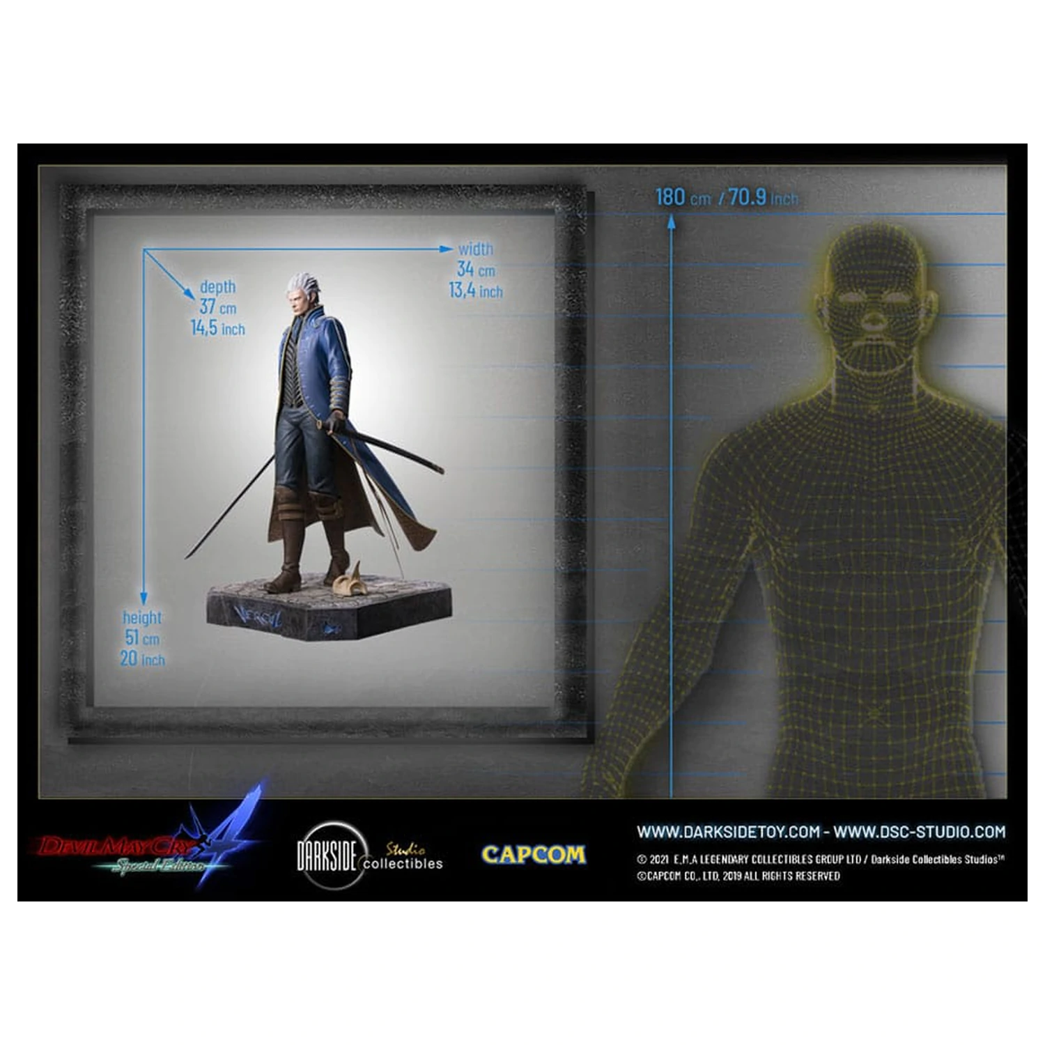 Devil May Cry 4 Premium Statue 1/4 Vergil 51 cm Produktfoto