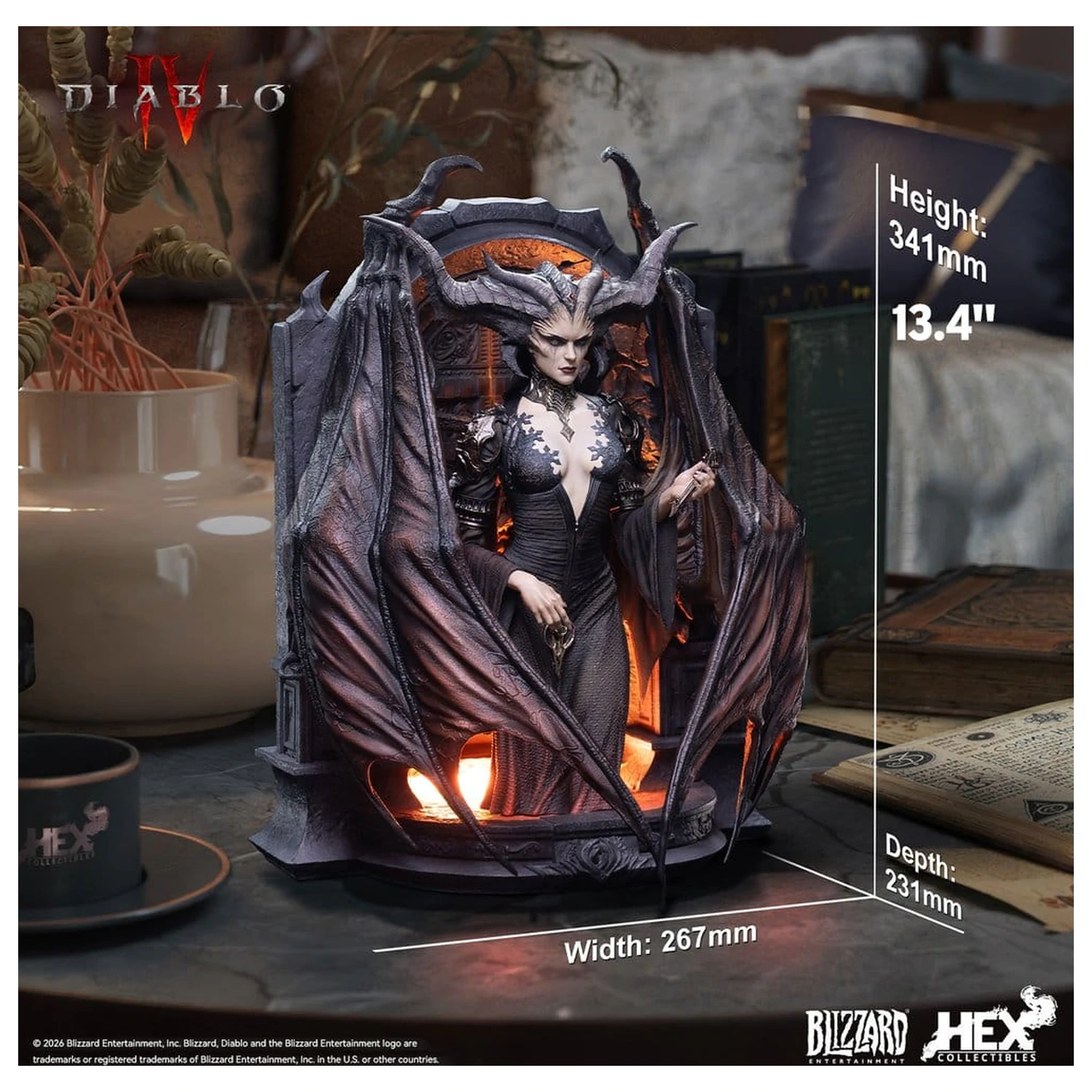Diablo IV Kunst Statue Lilith 34 cm Produktfoto
