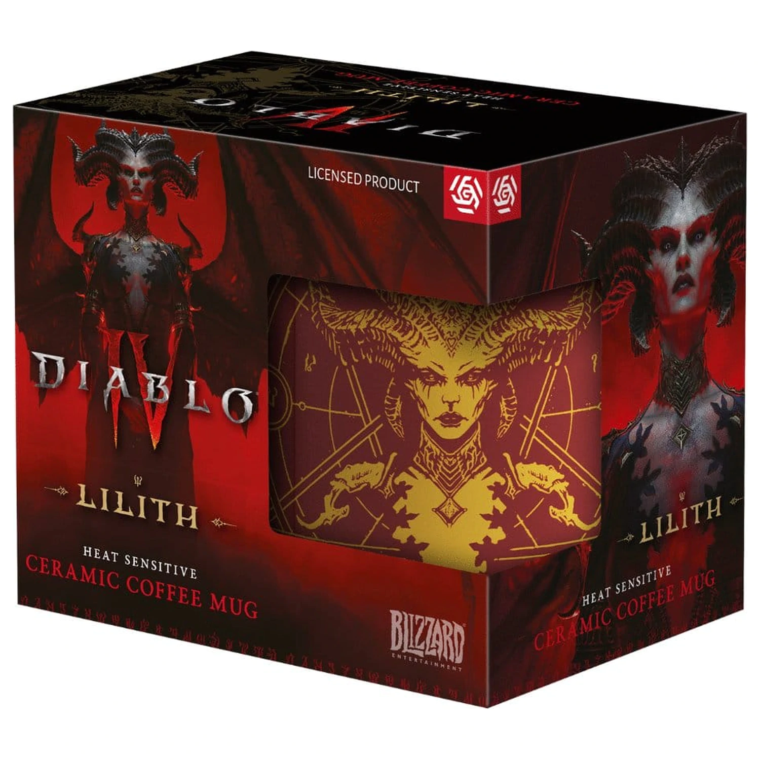 Diablo IV Tasse mit Wärmeeffekt Lilith's Blood Produktfoto