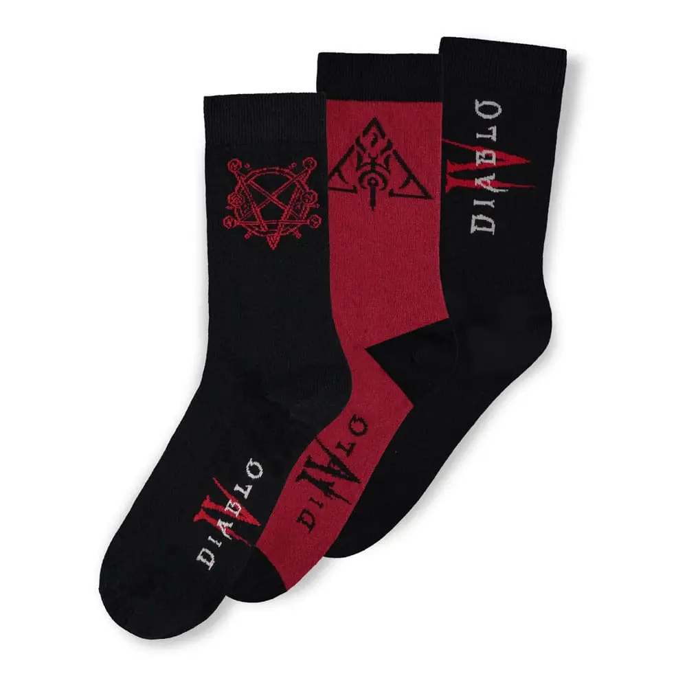 Diablo IV Socken 3er-Pack Logo Produktfoto