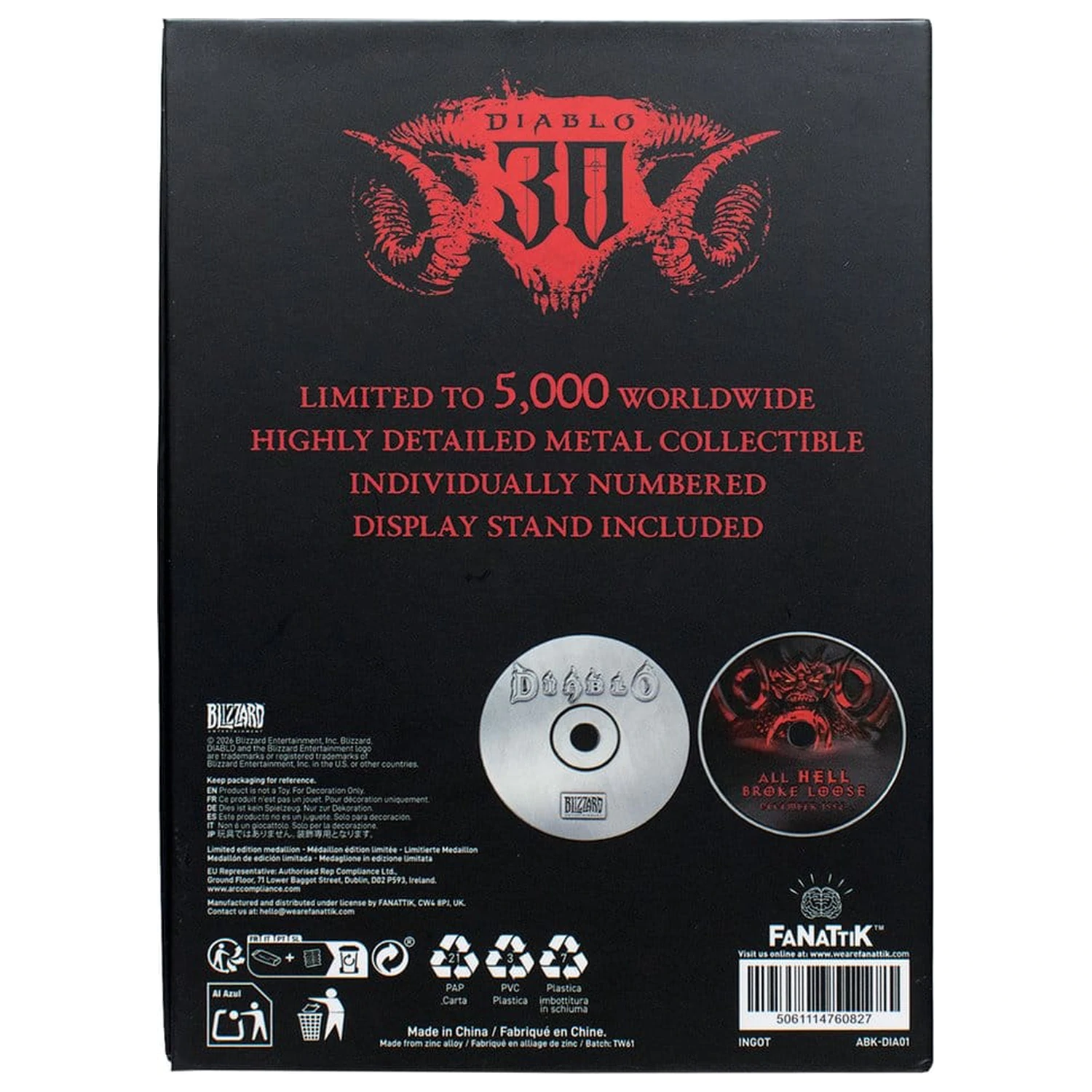 Diablo Replica 30th Anniversary CD-ROM Limitierte Edition 11 cm Produktfoto