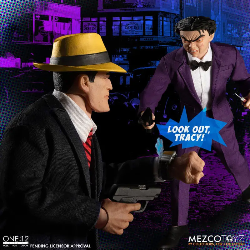 Dick Tracy Actionfiguren 1/12 Dick Tracy vs Flattop Box Set 17 cm Produktfoto