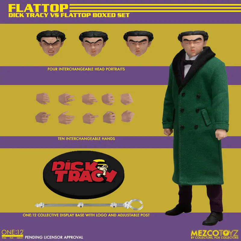 Dick Tracy Actionfiguren 1/12 Dick Tracy vs Flattop Box Set 17 cm termékfotó