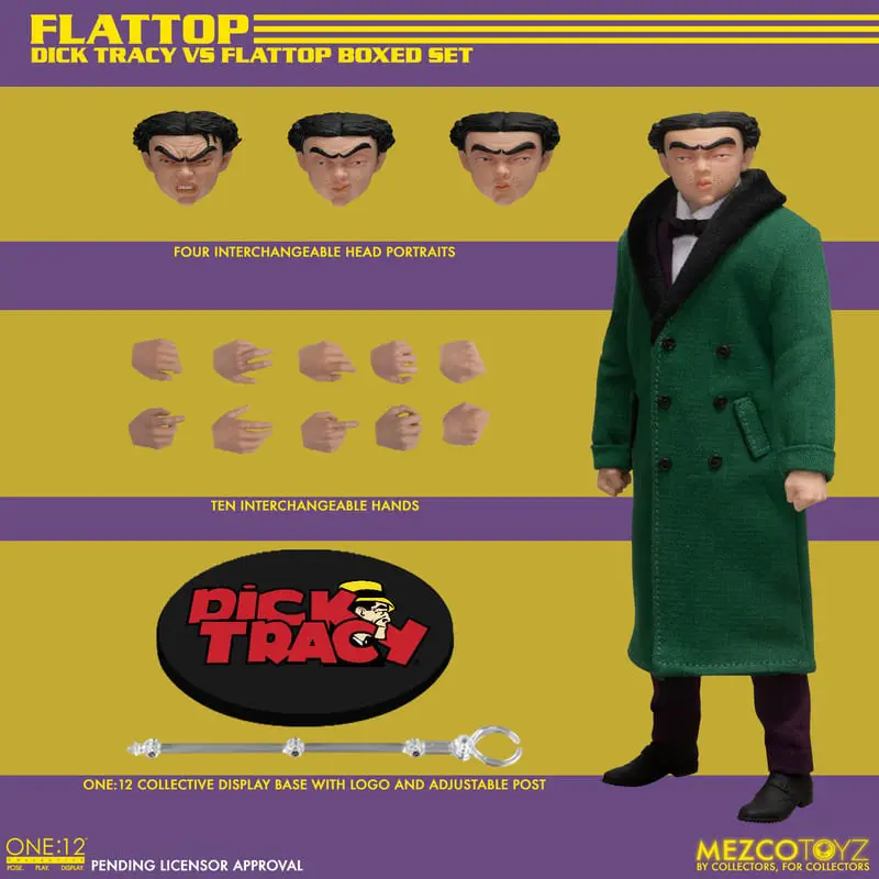 Dick Tracy Actionfiguren 1/12 Dick Tracy vs Flattop Box Set 17 cm Produktfoto