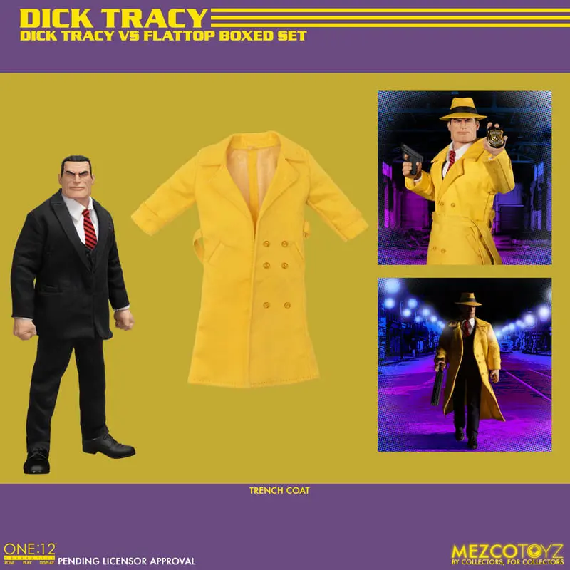 Dick Tracy Actionfiguren 1/12 Dick Tracy vs Flattop Box Set 17 cm Produktfoto