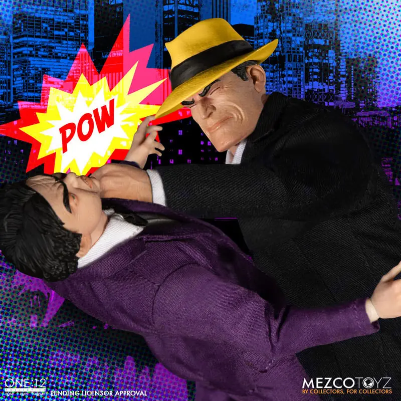 Dick Tracy Actionfiguren 1/12 Dick Tracy vs Flattop Box Set 17 cm Produktfoto