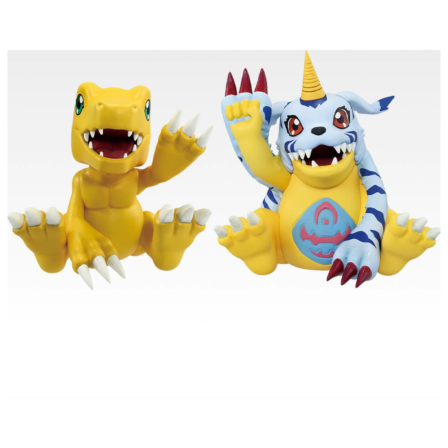 Digimon Adventure Clash of Light and Darkness Agumon & Gabumon Ichibansho Figur 7 cm Produktfoto