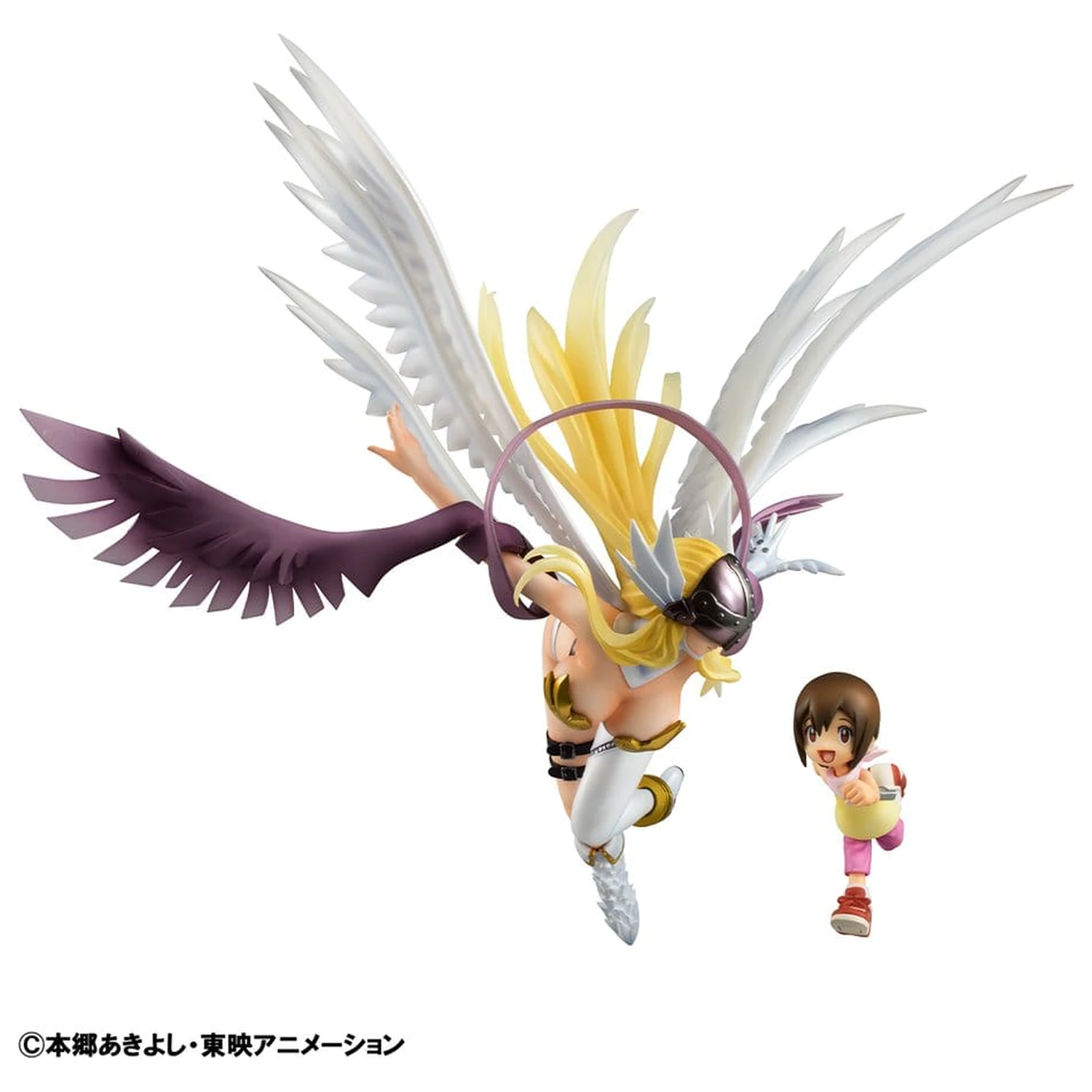 Digimon Adventure Precious G.E.M. Serie PVC Statue Angewomon & Hikari Yagami 22 cm Produktfoto