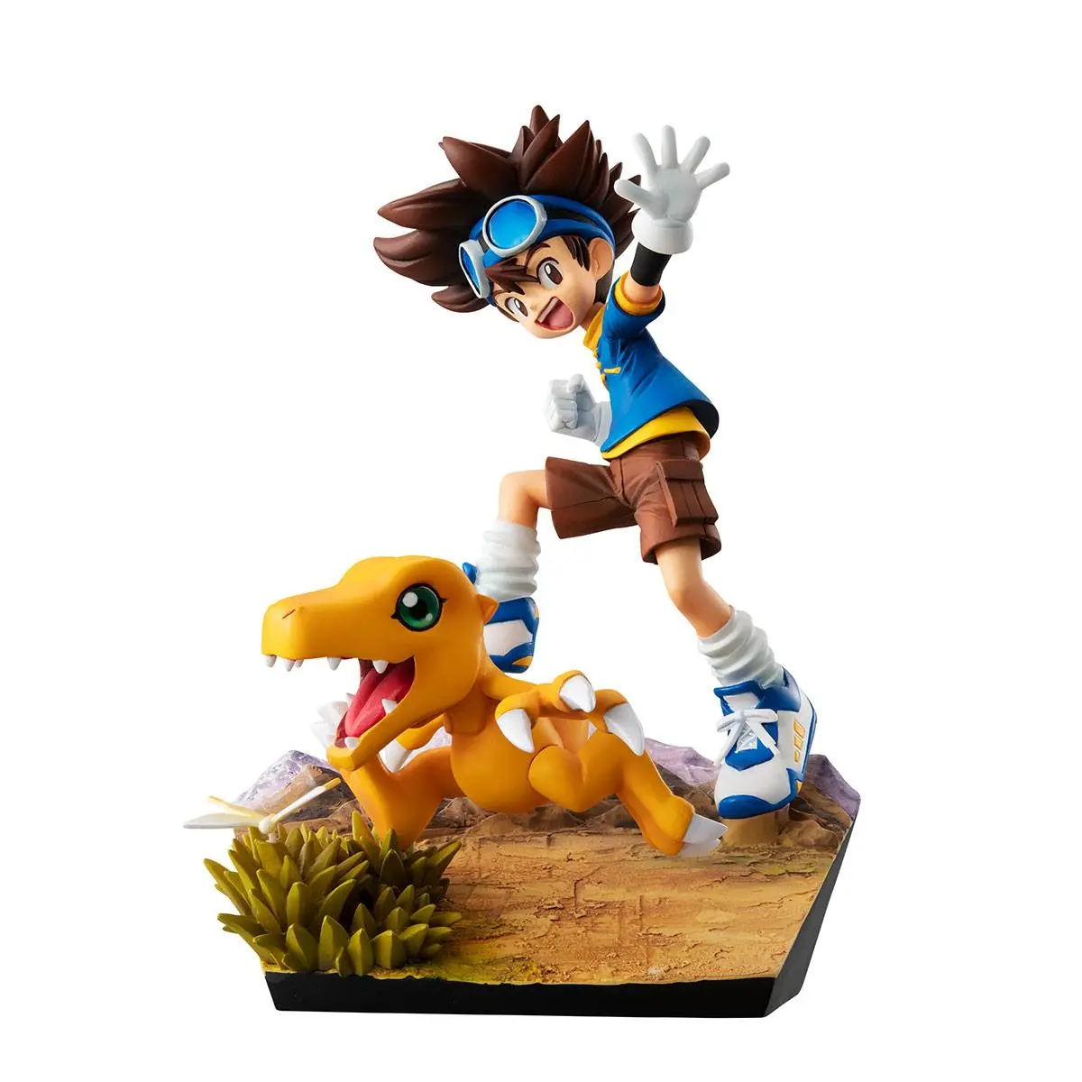Digimon Adventure G.E.M. Serie PVC Statue Taichi Yagami & Agumon 20th Anniversary 12 cm Produktfoto