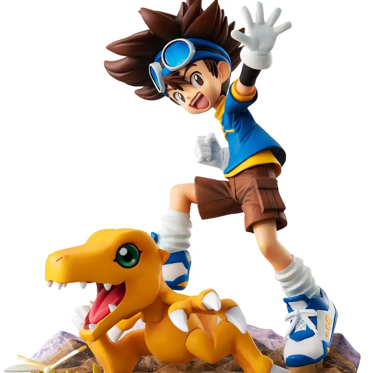 Digimon Adventure G.E.M. Serie PVC Statue Taichi Yagami & Agumon 20th Anniversary 12 cm Produktfoto