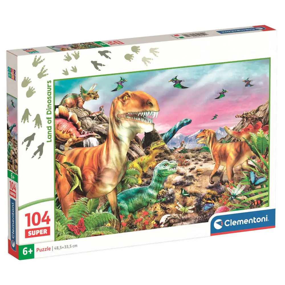 Dinosaur Land super Puzzle 104St Produktfoto