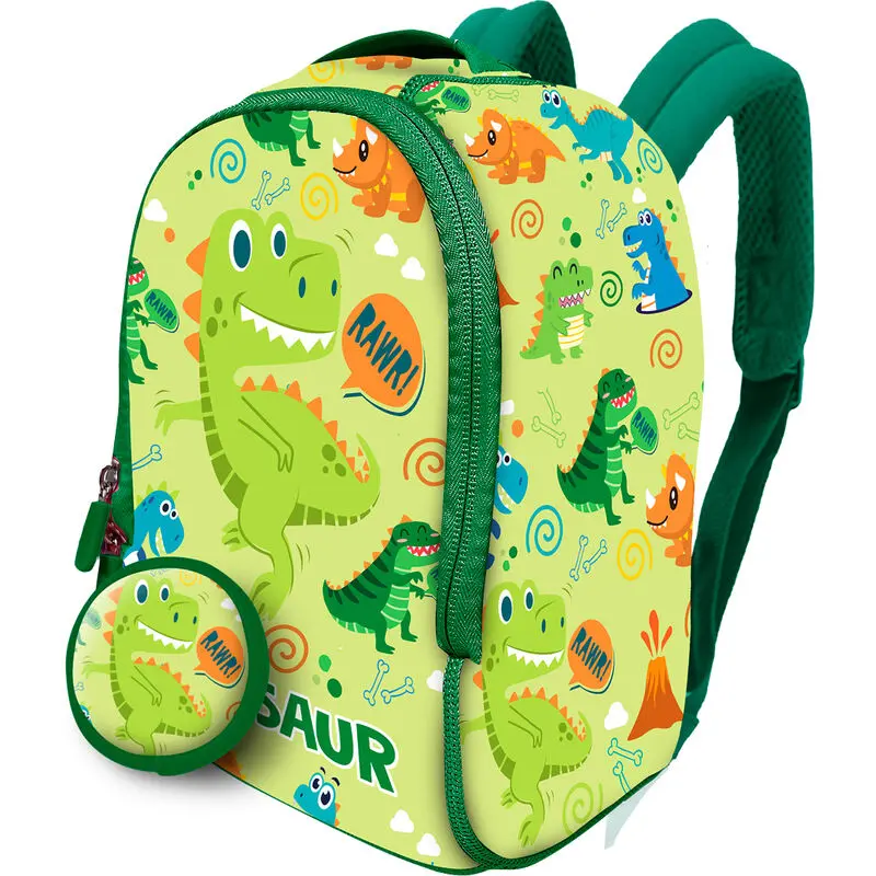 Dinosaurs Rucksack + Geldbörse Neopren Rucksack 26cm Produktfoto