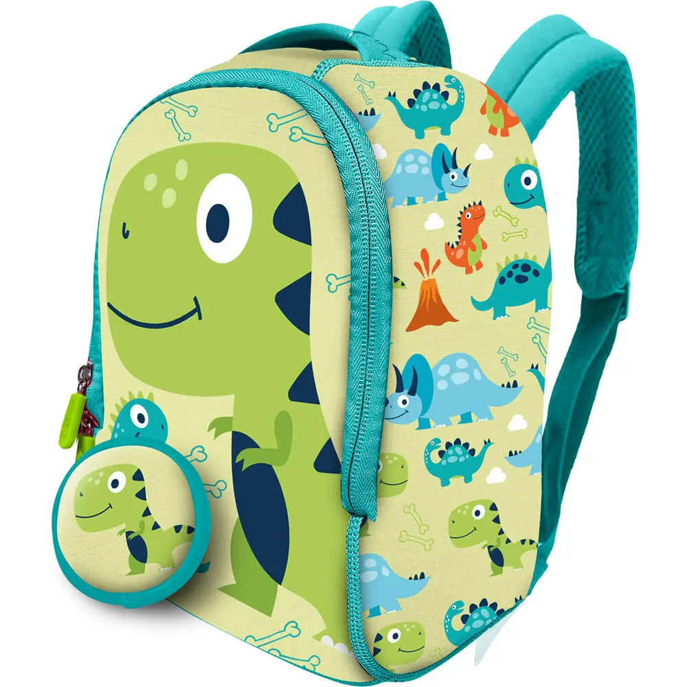 Dinosaurs Rucksack + Geldbörse Neopren Rucksack 26cm Produktfoto