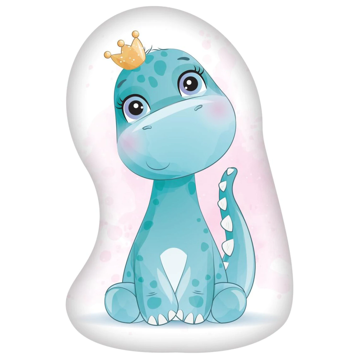 Dinosaurier Krone Geformtes Kissen Produktfoto