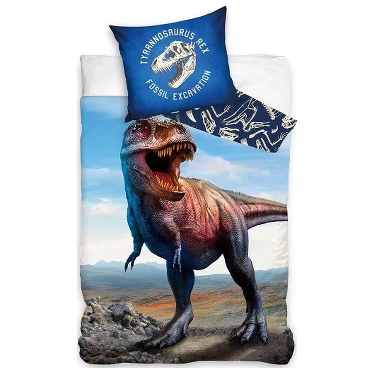 Dinosaurier Ausgrabung Bettbezug Produktfoto
