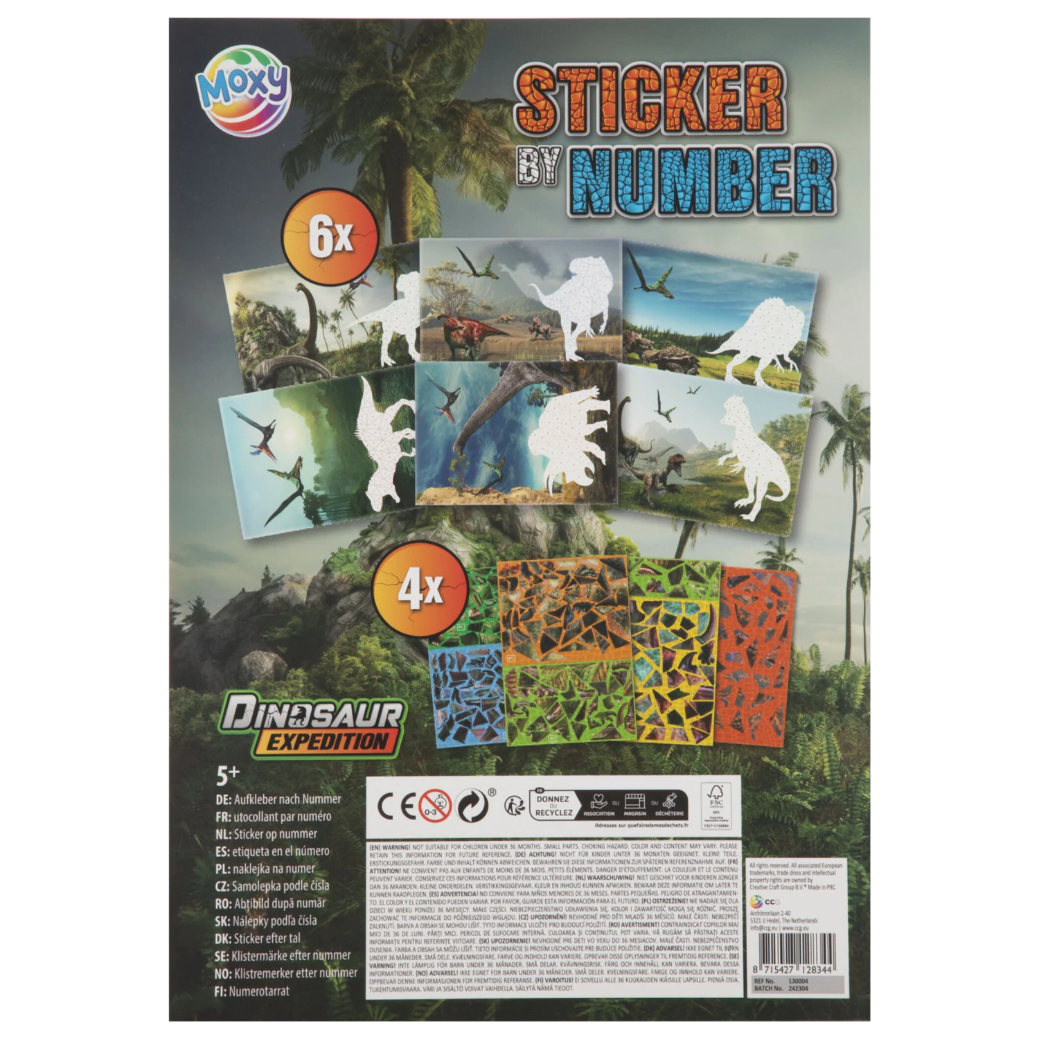 Dinosaur Expedition Puzzle-Sticker-Set Produktfoto