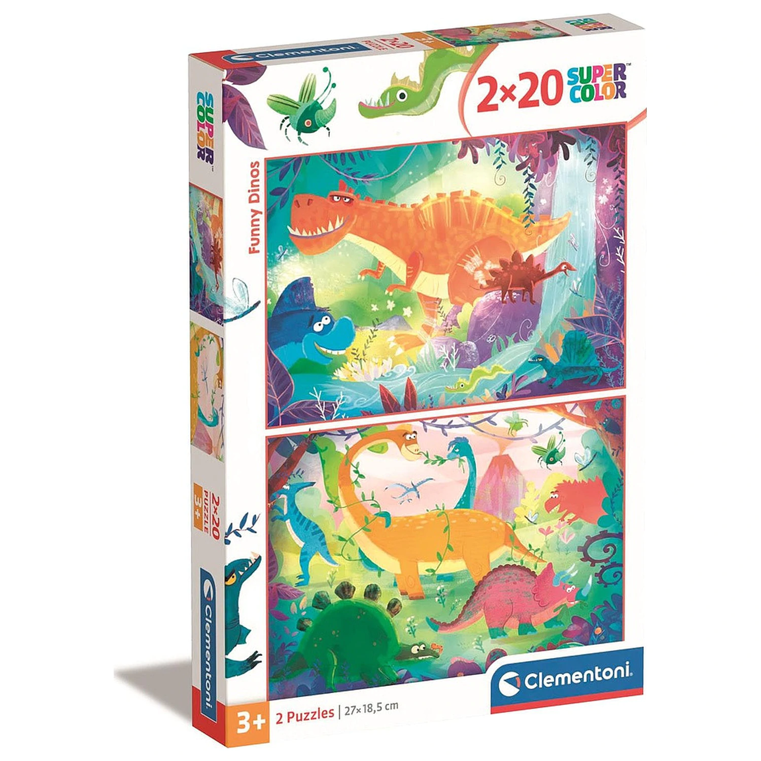 Dinosaur Funny 2x20 Teile Puzzle Clementoni Produktfoto