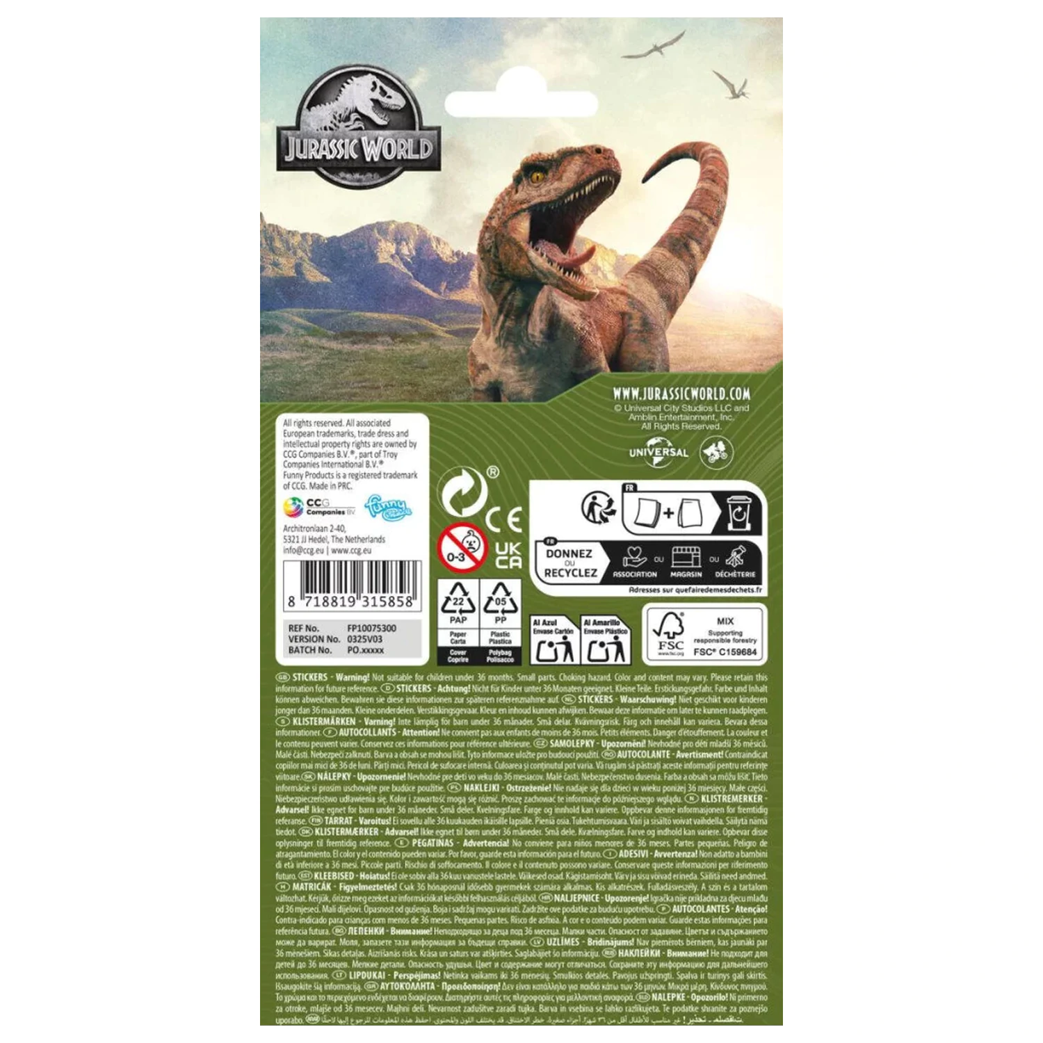 Dinosaur Kingdom Sticker Produktfoto