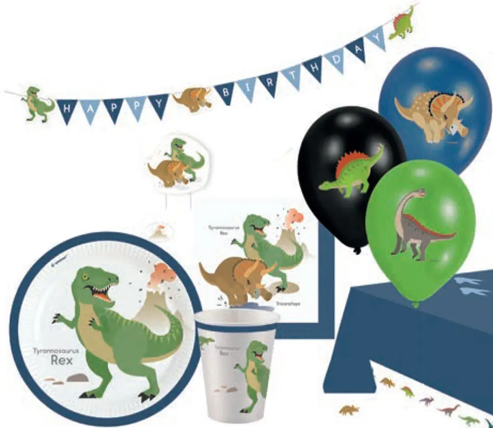 Dinosaur Party Set 45 Teile Produktfoto