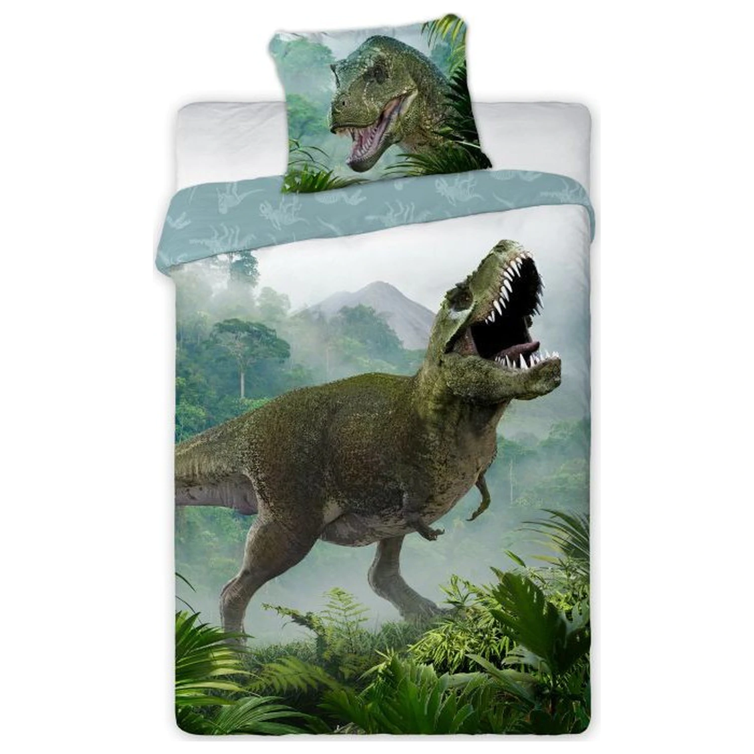 Dinosaur T-Rex Forest Bettbezug Produktfoto