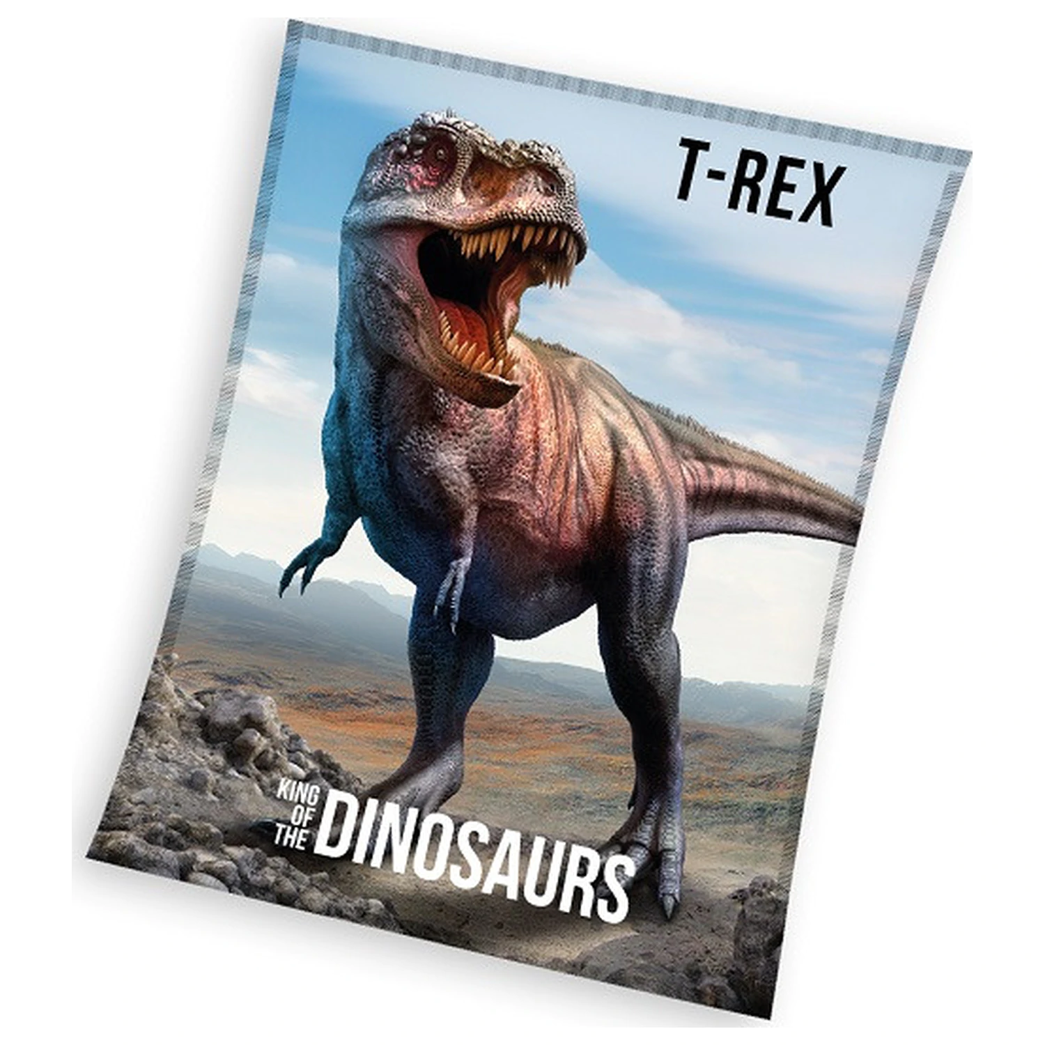 Dinosaur T-Rex Fleecedecke Produktfoto