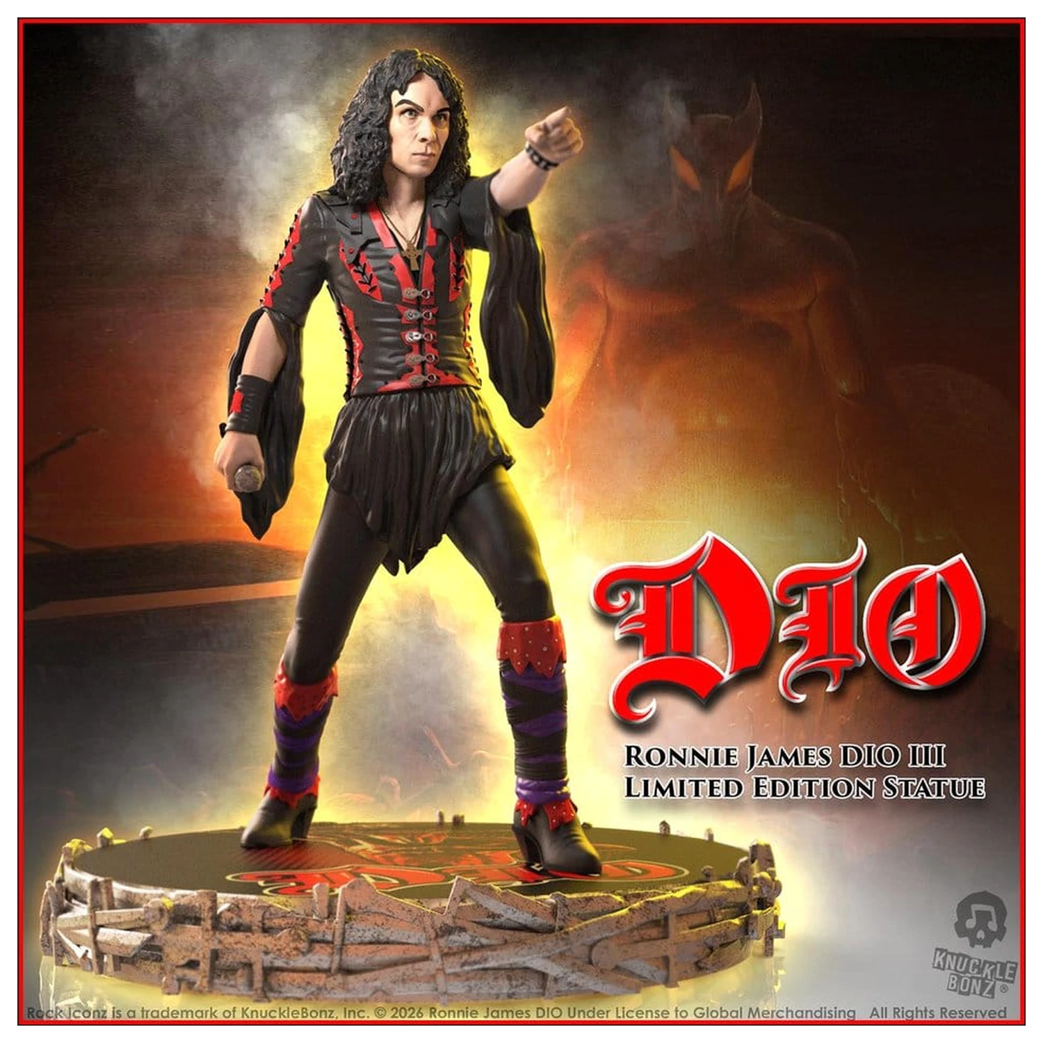 Dio Rock Iconz Statue Ronnie James Dio III 18 cm Produktfoto