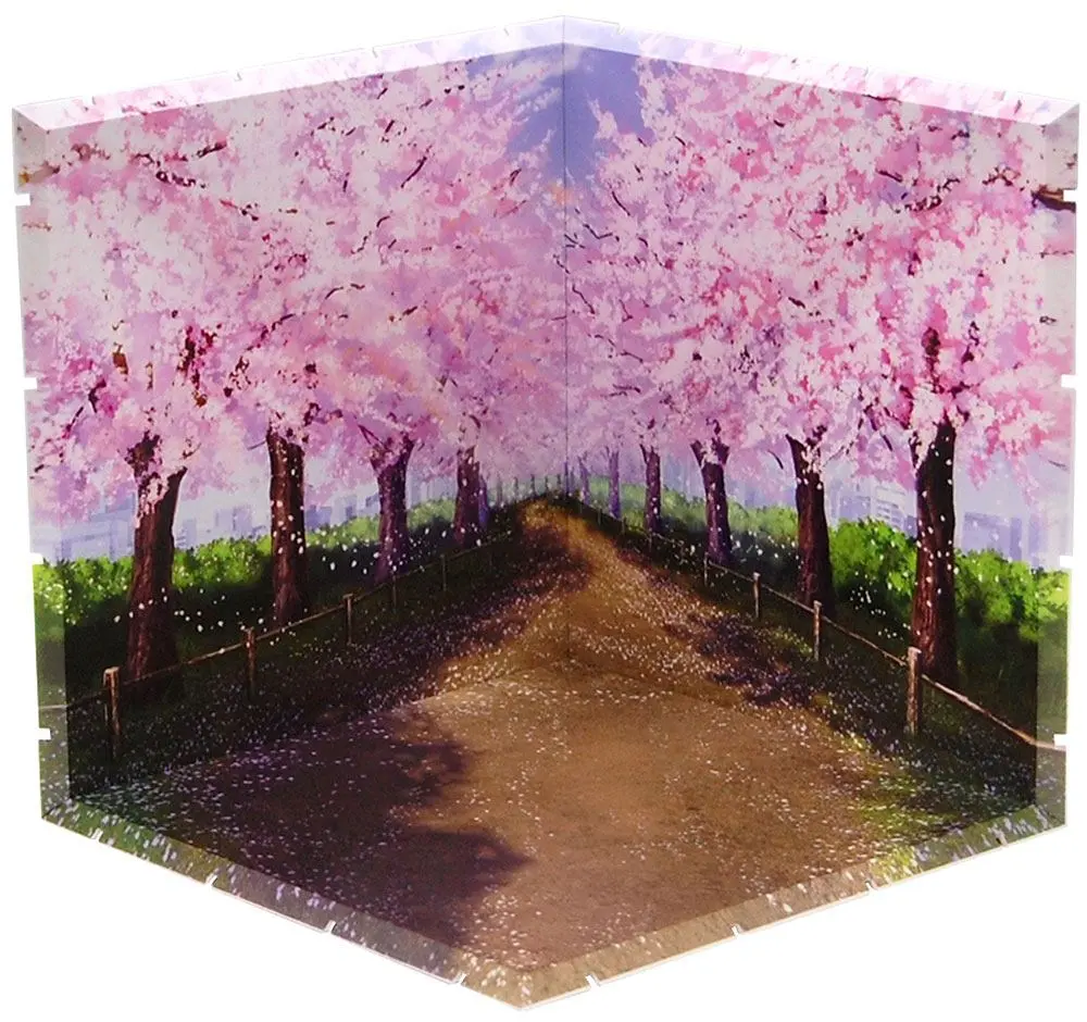 Dioramansion 200 Zubehör-Set für Nendoroid und Figma Actionfiguren Cherry Blossom Road Produktfoto