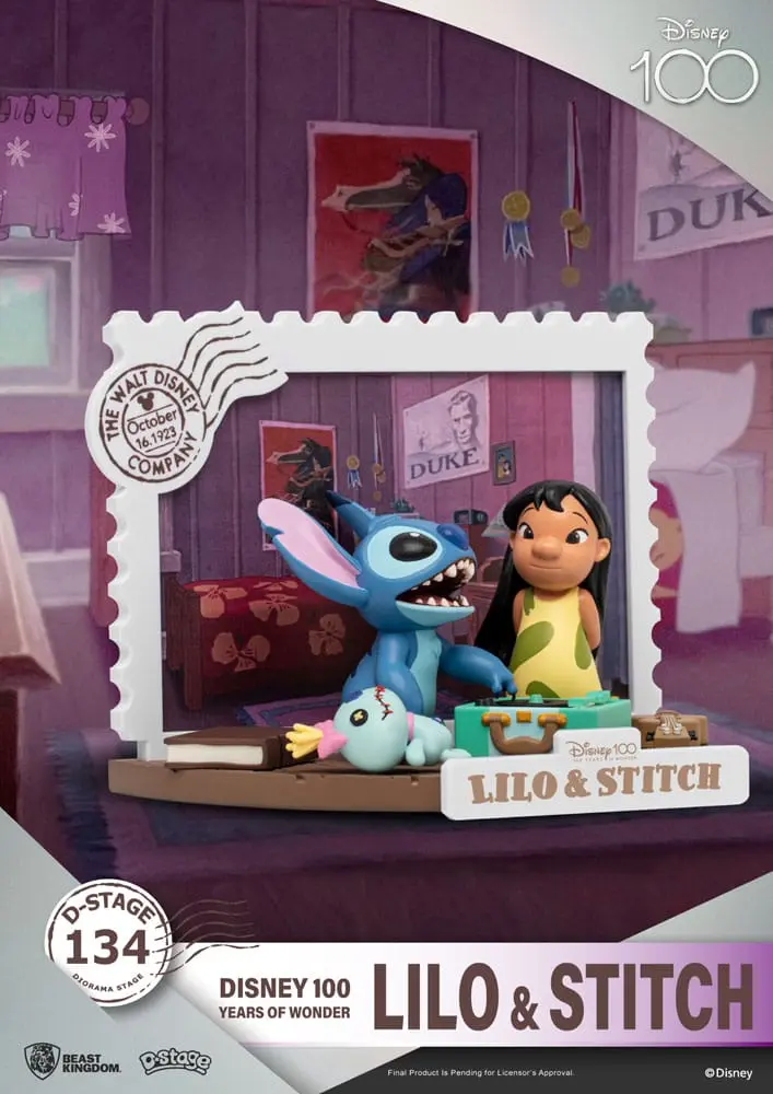 Disney 100 Years of Wonder D-Stage PVC Diorama Lilo & Stitch 10 cm termékfotó