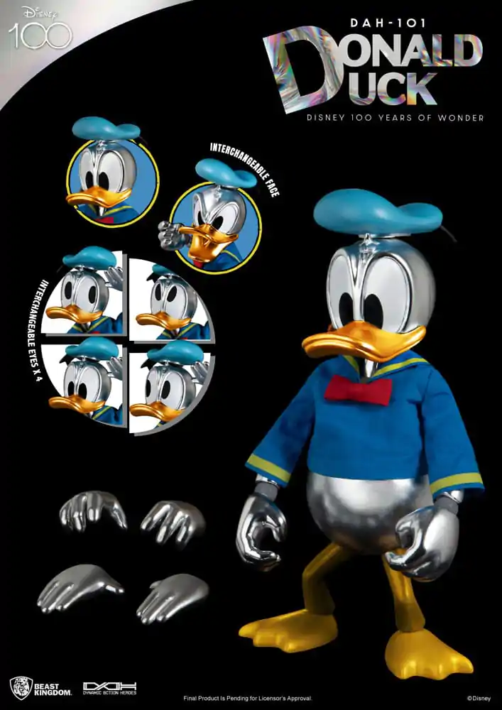 Disney 100 Years of Wonder Dynamic 8ction Heroes Actionfigur 1/9 Donald Duck 16 cm Produktfoto