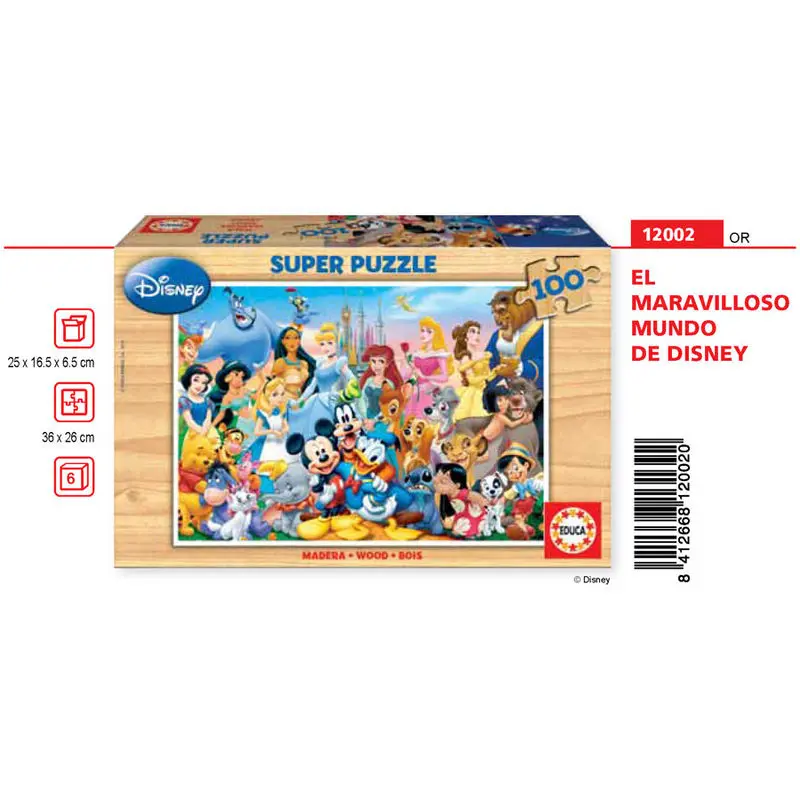 Disney The Wonderful World of Disney Puzzle 100St Produktfoto