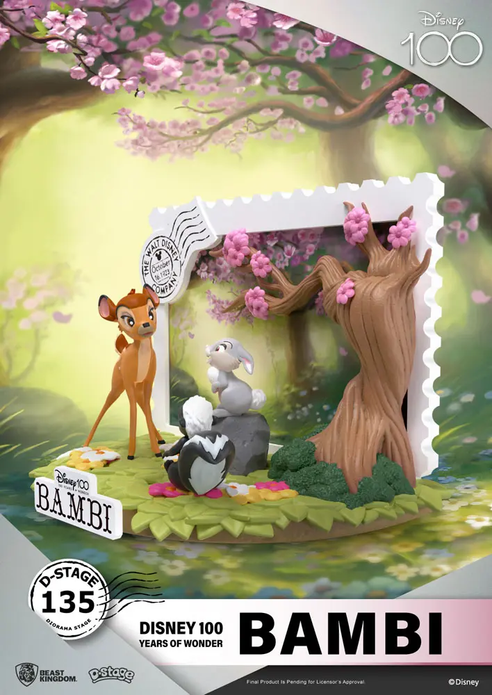 Disney 100th Anniversary D-Stage PVC Diorama Bambi 12 cm termékfotó